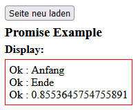 Anzeige einer Zahl hinter Ok: